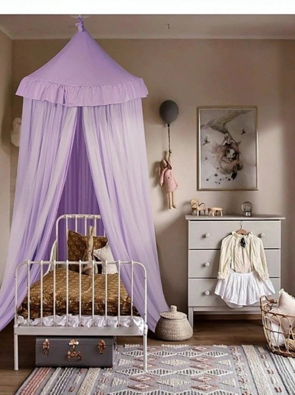 NIB Purple Bed Canopy or Reading Nook Tent (Large)